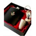 RAF Hip Flask Gift Set with Steel Cups and Keyring